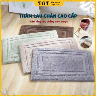 Thảm lau chân, thảm chùi chân thấm nước ROOM MAT sợi len trơn chống trượt, cho phòng khách, phòng tắm