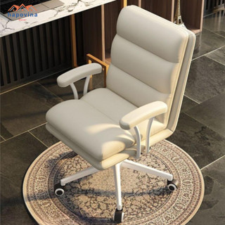 Ghế xoay văn phòng nhập khẩu thiết kế hiện đại da PU, Ghế ngồi máy tính tựa lưng decor cao cấp đệm êm bảo hành 1 năm