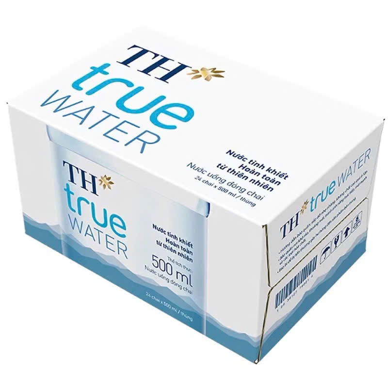 ( TH ) 1 Thùng 24 Chai Nước Lọc Tinh Khiết TH 24 Chai x 500ml