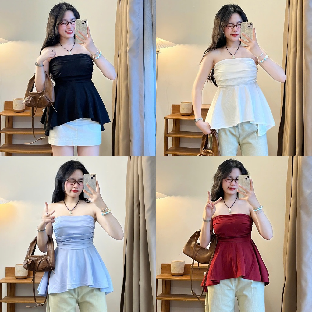 247store - Áo Bí Cúp Ngực Dáng Xoè Chất Gió Sần | BigBuy360 - bigbuy360.vn