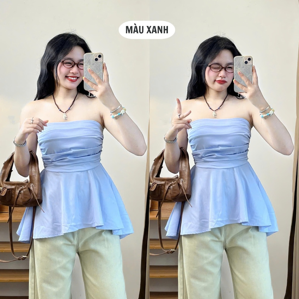 247store - Áo Bí Cúp Ngực Dáng Xoè Chất Gió Sần | BigBuy360 - bigbuy360.vn