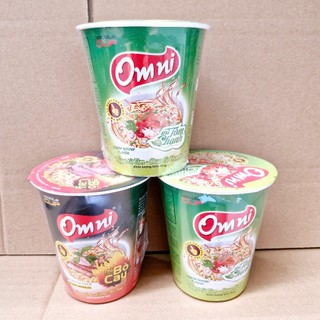 Mì Tôm Chanh/ Bò Cay  Omni CỐC  65g (Combo 3 cốc)