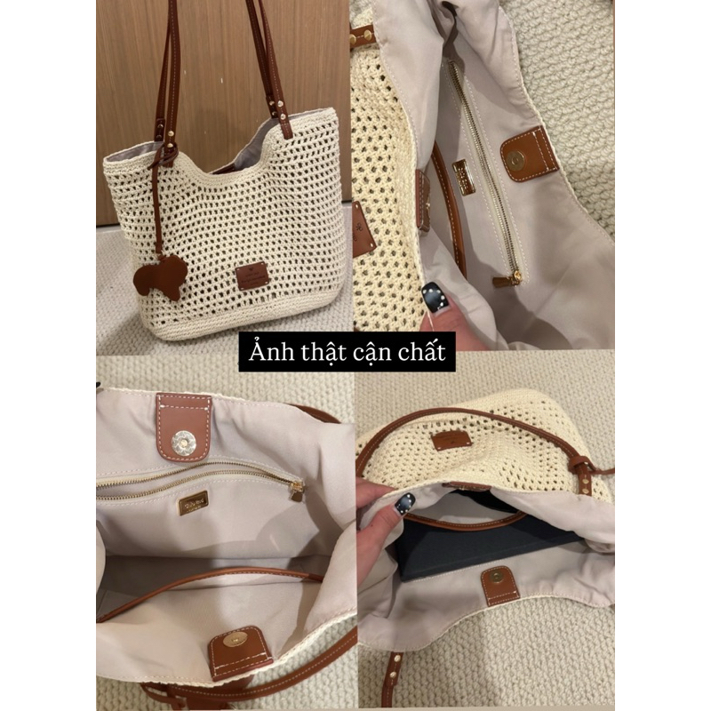 (Sẵn ship hoả tốc) Túi tote vintage dệt chio2nd phong cách mùa hè | BigBuy360 - bigbuy360.vn