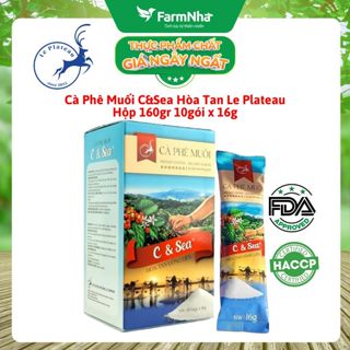 Cà Phê Muối hòa tan C & Sea Le Plateau Hộp 160gr 10gói x 16g - Đậm Đà & Mặn Mà Vị Biển