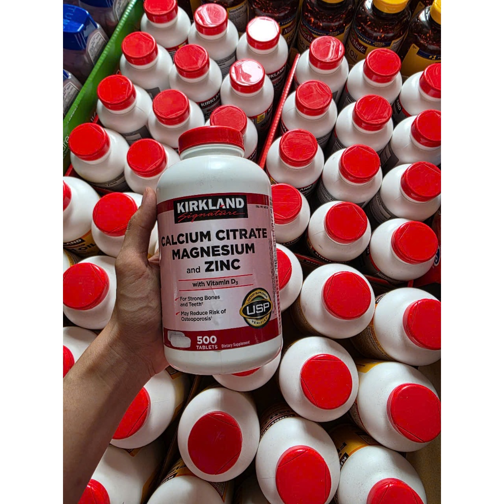 Viên  Calcium Citrate Magnesium and Zinc 500 viên Mỹ. Date 10/27