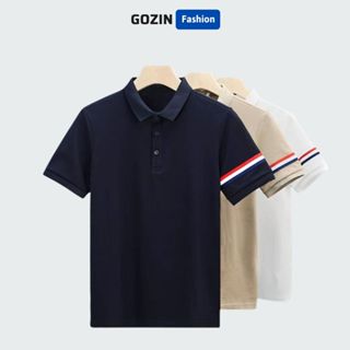 Áo polo nam Gozin Fashion Basic vải Cá Sấu Cotton cao cấp chuẩn form , Polo Nam trơn chuẩn form
