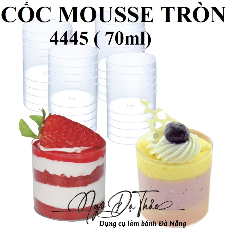 Set 10 cốc mica mousse tròn nhí 4445 ( AKSHOPCAMLE 2191.002)