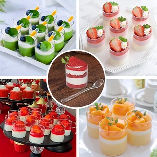 Set 10 cốc mica mousse tròn nhí 4445 ( AKSHOPCAMLE 2191.002)