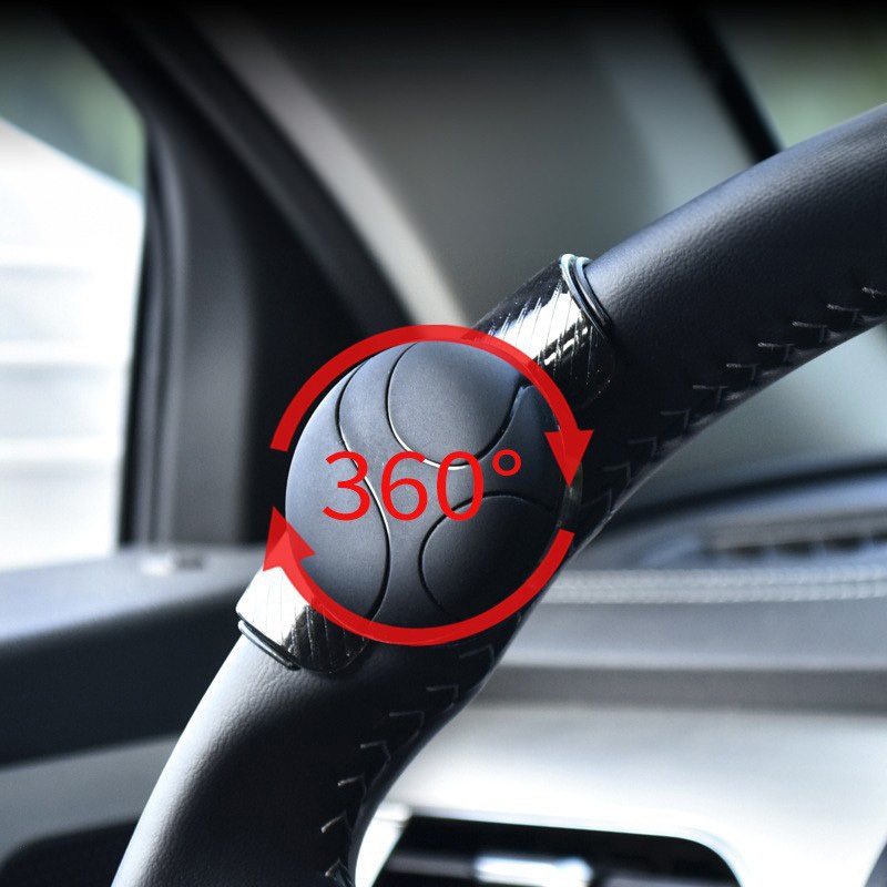 Tay Quay Trợ Lực Vô Lăng, Núm Tròn Con Quay Trợ Lực Tay Lái Xe Hơi 360 Độ