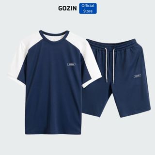 Bộ Quần Áo Thể Thao Nam Cộc Tay Quần Short Dáng Suông Chất Thun Cá Sấu CoolMax Set Đồ Polo Khỏe Khoắn GOZIN -JA10