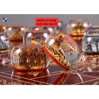  Bộ cờ tướng 3D trong suốt như pha lê  hàng sẵn bao xem hàng  điêu khắc hình và kể câu truyện về các nhân vật lịch sử. 