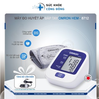Máy Đo Huyết Áp Tay Omron Hem 8712 + Tặng Bộ Cắm Điện