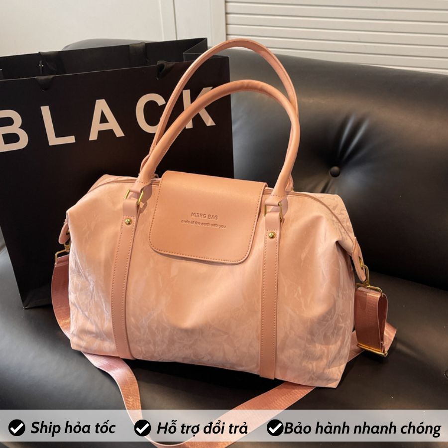 Túi du lịch đựng đồ đi du lịch, túi du lịch ngắn ngày, túi trống phong cách retro nhẹ nhàng trẻ trung BAG10