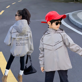 Áo khoác bé trai gió 2 lớp dày dặn FAK3 FIVEBE phom to có mũ 19-45kg