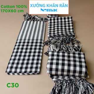 Loại 1 Cotton 100 - Khăn rằn Nam bộ - Campuchia size lớn 170x60cm  Khăn đi phượt Nomac - Vải dày mềm mịn  MÃ C30 