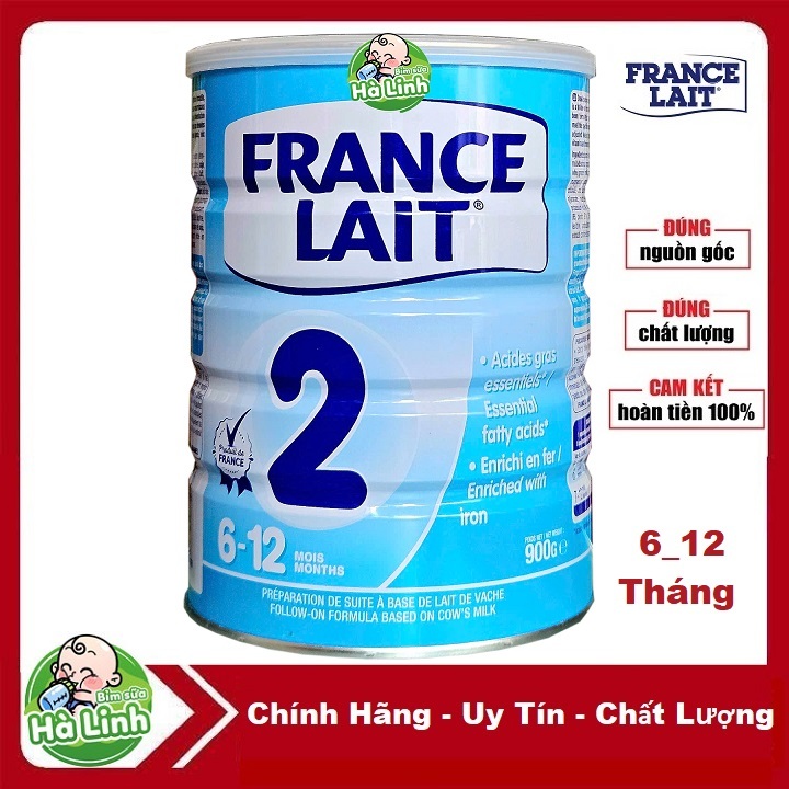 [Mẫu mới] Sữa Bột France Lait Số 2 900g [Date 03/2027]