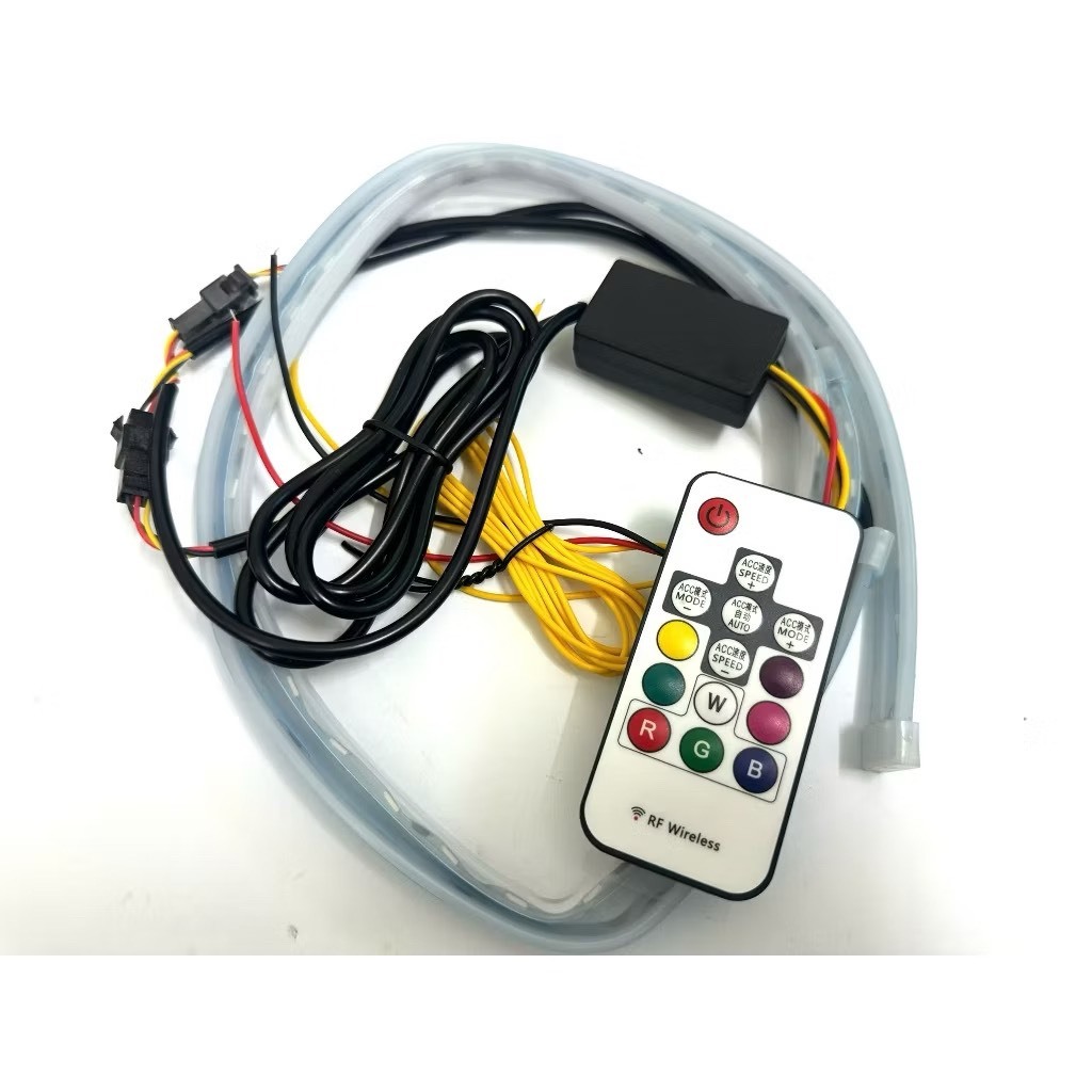 Dây Led Mí Audi Có Điều Khiển Bộ 2 Dây Led Chỉnh Nhiều Màu