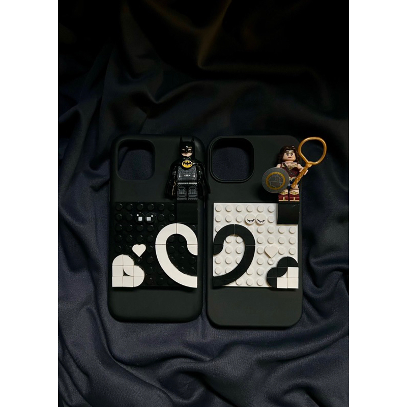 LEGO PHONE CASE - ỐP ĐIỆN THOẠI LEGO COUPLE NHÂN VẬT BATMAN & WONDER WOMAN