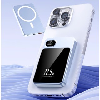 Pin Sạc Dự Phòng Không Dây Iphone 10000mah Iphone8/X/11/12/13/14/15, Công Xuất Lớn 20W, Nam Châm Mặt Lưng, Sạc Nhanh Iph