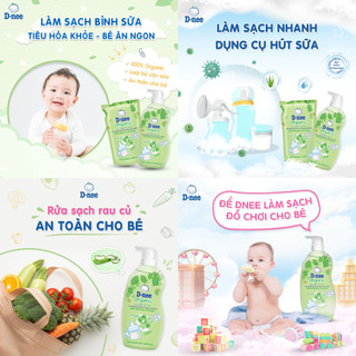 [ JUNHEE AUTH ] Nước rửa bình sữa Dnee chính hãng Thái Lan