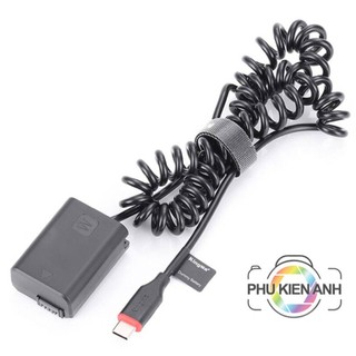 Pin Dummy, pin ảo Kingma SONY NP-FW50 TYPE C cho livestream, quay phim.