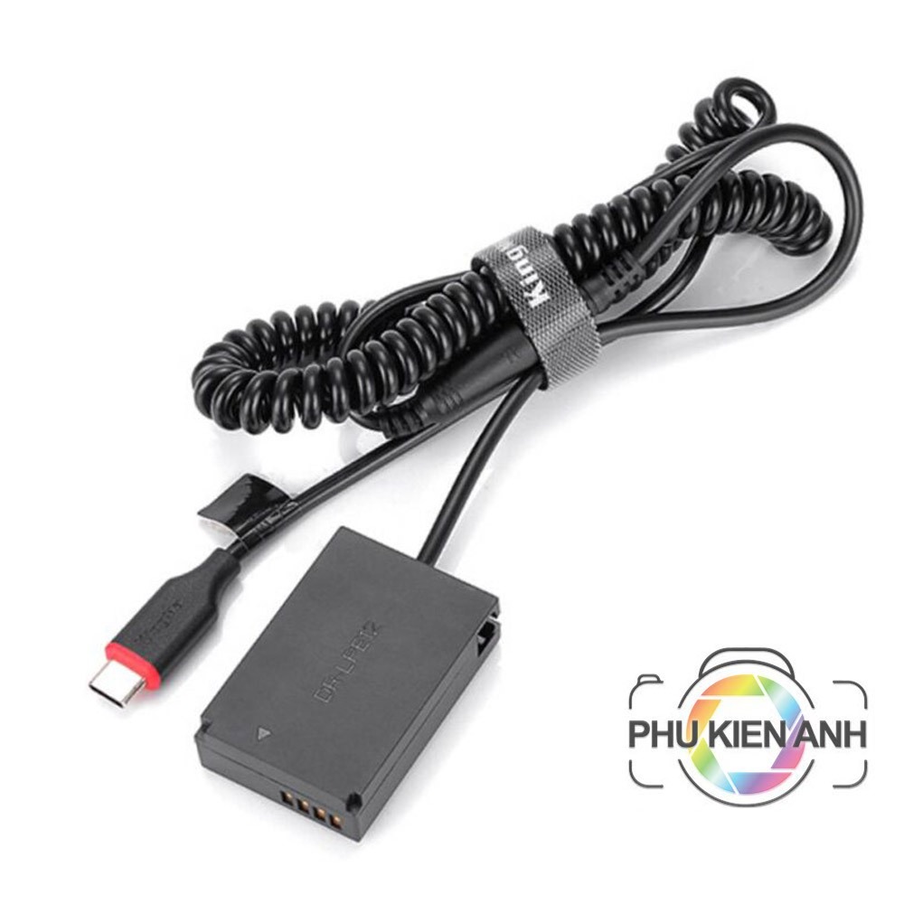 Pin Dummy, pin ảo Kingma Canon LP-E12 cho livestream, quay phim.