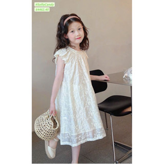 Váy thêu baby doll bé gái tay áo cánh tiên-tinh khôi nàng thơ của ba mẹ-size 1-10 tuổi