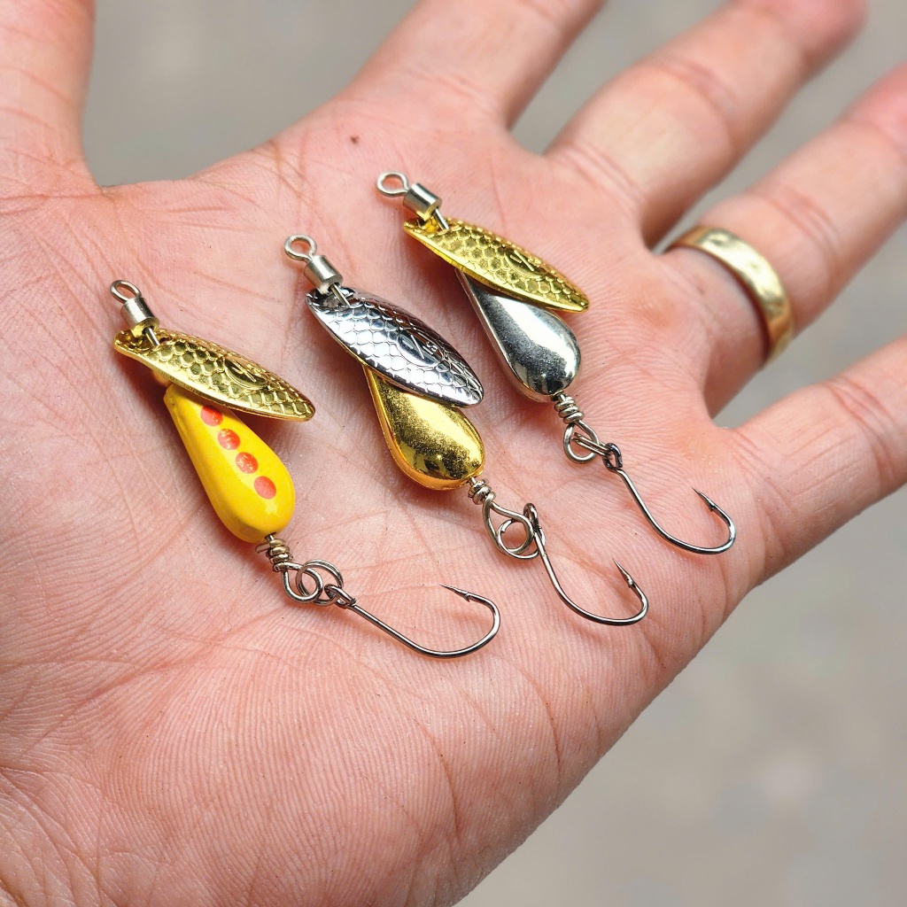 [Mẫu Mới - Siêu Nhạy - Mồi Lure Nhạy] Mồi Spinner Lure Suối và Rô Phi - 3 Màu