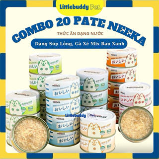 COMBO 20 LON Pate Neeka Dinh Dưỡng Cao Thơm Ngon Nhiều Vị Cho Mèo Mọi Lứa Tuổi 85g