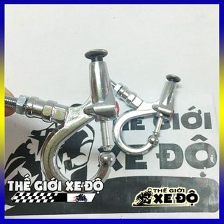 Cặp móc treo đồ xe máy inox kiểu móc bấm