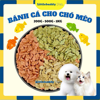   Hoả Tốc  500gr Bánh cá Catnip cho mèo giúp tiêu búi lông làm sạch răng miệng thơm ngon 