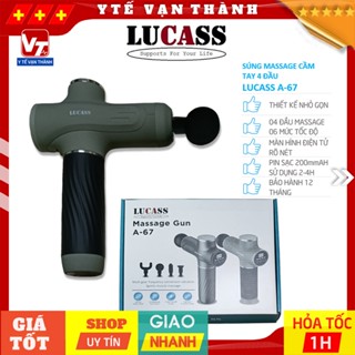 ✅ Súng Massage Cầm Tay Lucass Massage Gun A-67 (A67) | Công Nghệ Mỹ  -VT1064