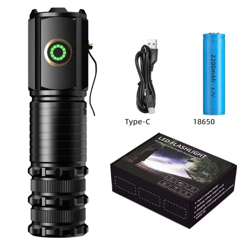 Đèn pin mini cầm tay siêu nhỏ siêu sáng tỏa S450X vỏ nhôm, chống nước X-BALOG, có móc gài, nam châm 