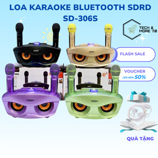  Loa Karaoke Bluetooth SDRD SD-306S Kèm 2 Micro Cực Hay Mắt Cú Bản nâng cấp BH uy tín 12 t. 