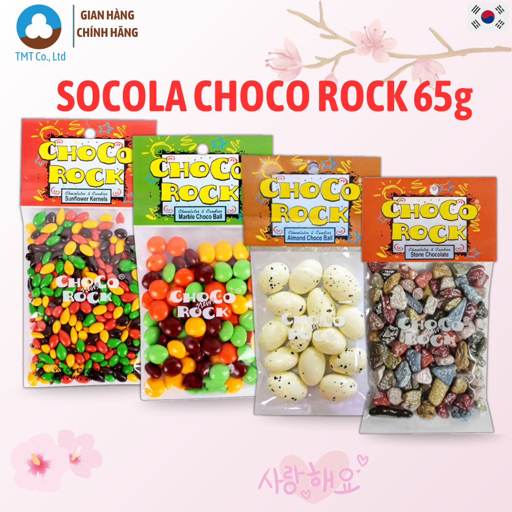 Kẹo socola CHOCO ROCK gói 65g, nhập khẩu Hàn Quốc