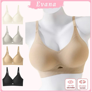   EVA168  Áo Lót Nữ Nâng Vòng 1 Chất Su Mát Mút 3-4cm Giọt Nước Gom Quả Chống Xệ Bản Lưng To Hạn Chế Ngấn Lưng 