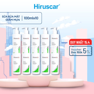 Combo 10 Sữa rửa mặt ngừa mụn Hiruscar Anti-Acne Cleanser+ 100ml