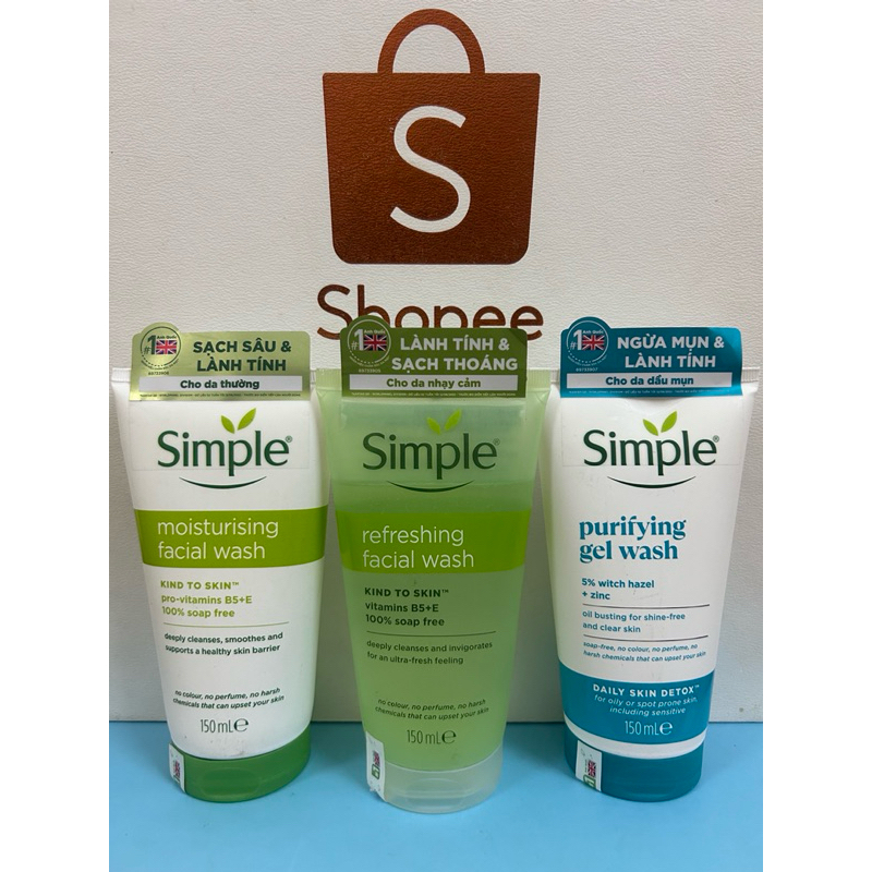 [Date 2027] Sữa rửa mặt Simple 150ml