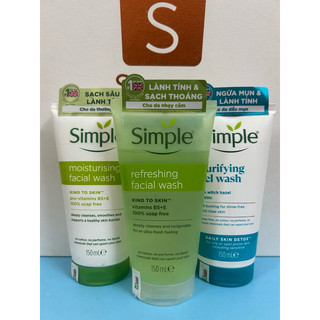 [Date 2027] Sữa rửa mặt Simple 150ml
