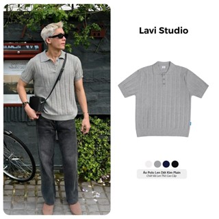 Áo Polo LEN THỎ Local Brand Lavi Studio/ Plain Nam Nữ Unisex