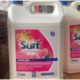 Nước giặt Surf chuyên dụng hương nước xả can 5kg đậm đặc gấp 3 lần siêu tiết kiệm.