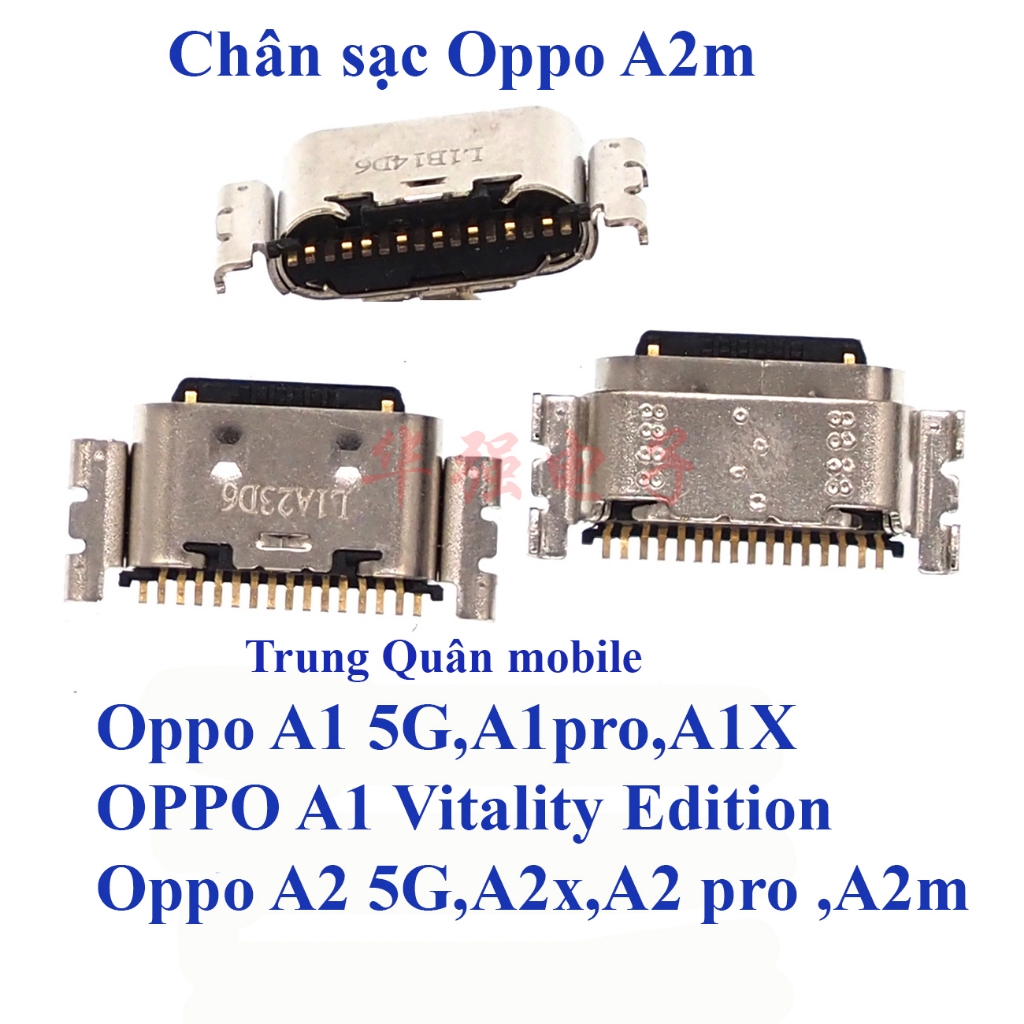 Set 10c Chân sạc Oppo A1 5G  / A1 Pro /  A1X / A1 Vitality Edition /  A2 5G / A2x / A2 Pro / A2m