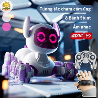 Robot Chó Đồ Chơi 4DRC Y9 Siêu Dễ Thương, Tương Tác Chạm, Xoay 360° Điều Khiển Cử Chỉ, Biểu Cảm Mắt LED - Sunny Kids