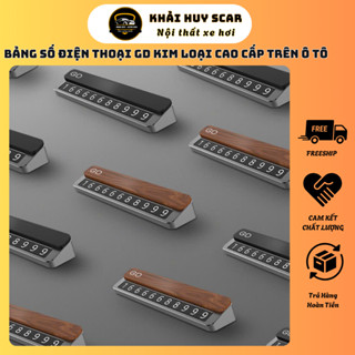 Bảng Số Điện Thoại GD Kim Loại Cao Cấp Trên Ô Tô, Bảng Ghi SDT Gắn Taplo Để Lại SĐT Khi Đô Xe, Văn Minh Tránh Mâu Thuẫn
