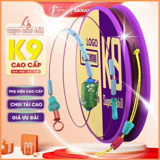 [Ưu Đãi] Trục Câu Đài Buộc Sẵn K9 Hàng Cao Cấp Buộc Sẵn, Cước Câu Cá Tàng Hình DT09