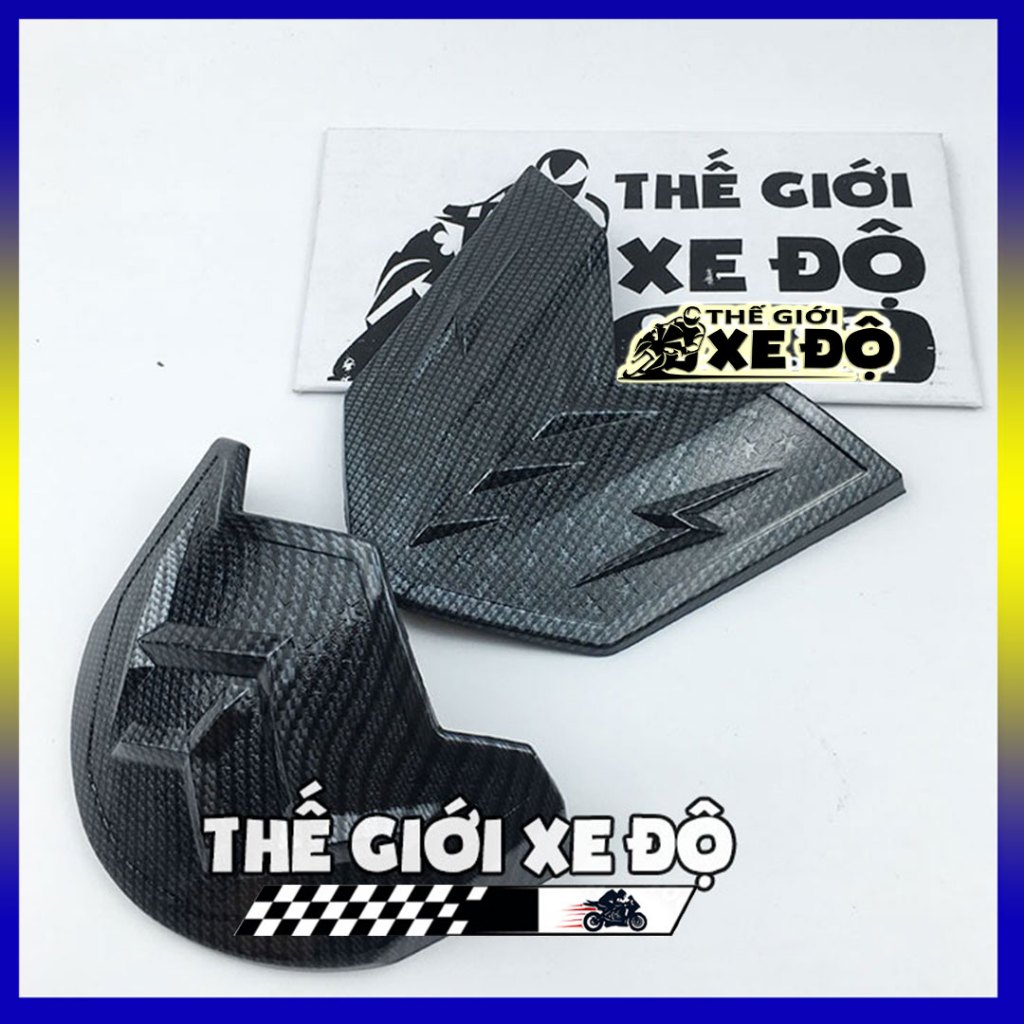 Ốp mỏ dè Sh 350i carbon - phụ kiện trang trí ốp cacbon mũi dè trước sau Sh 350i