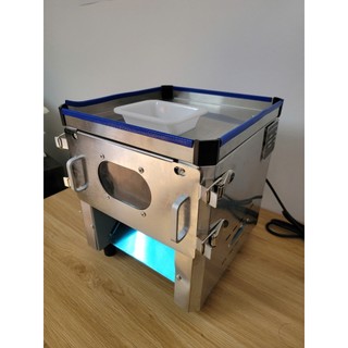 Máy cắt thịt công nghiệp, thịt tươi, bò bê dê, cá mực HD90, dao chống gỉ, thái da trâu da bò