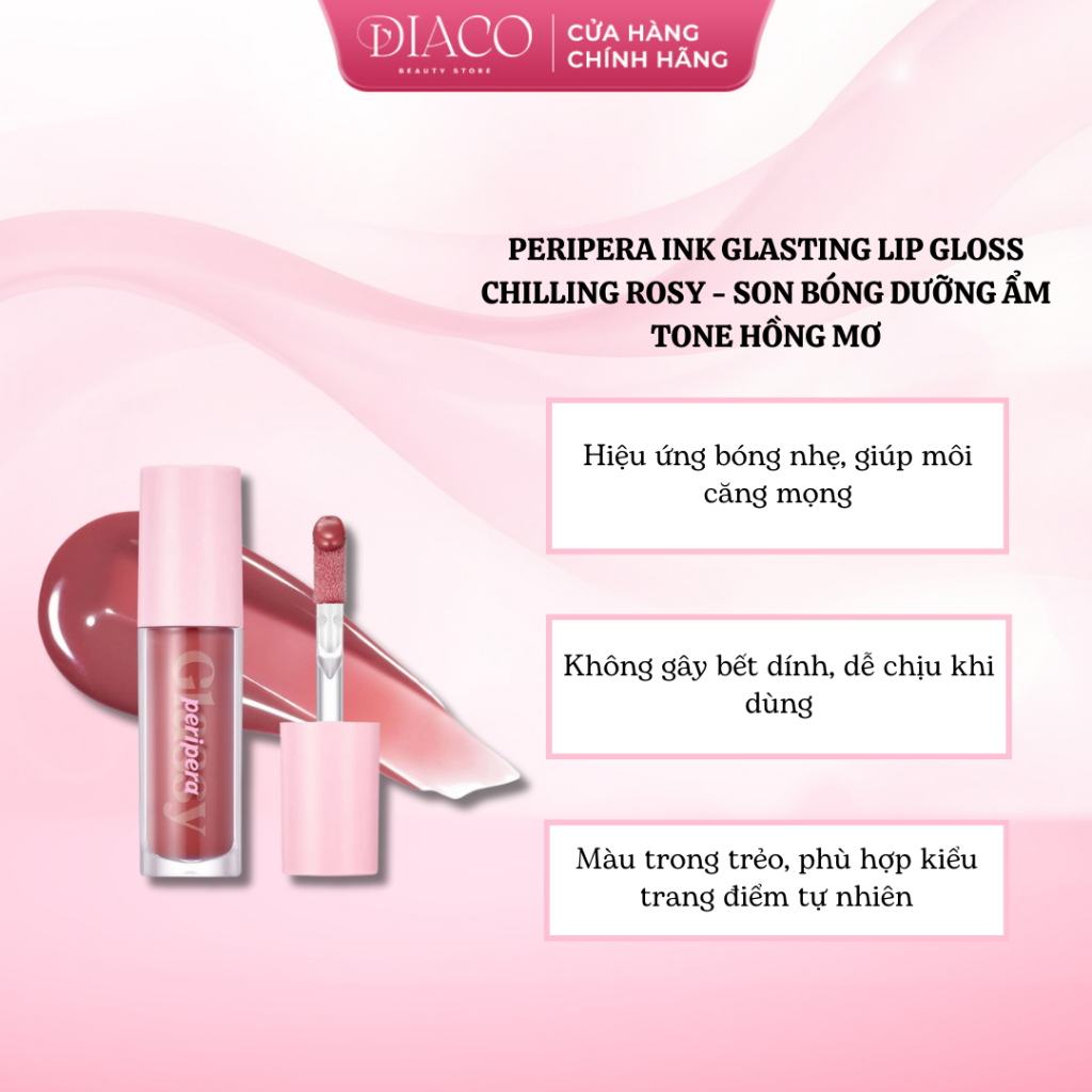PERIPERA INK GLASTING LIP GLOSS - SON BÓNG DƯỠNG ẨM