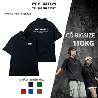 Áo polo có bigsize 100kg local brand cặp đôi nam nữ tay lỡ form rộng unisex basic cao cấp fullbox rẻ đẹp 2025 MY DNA