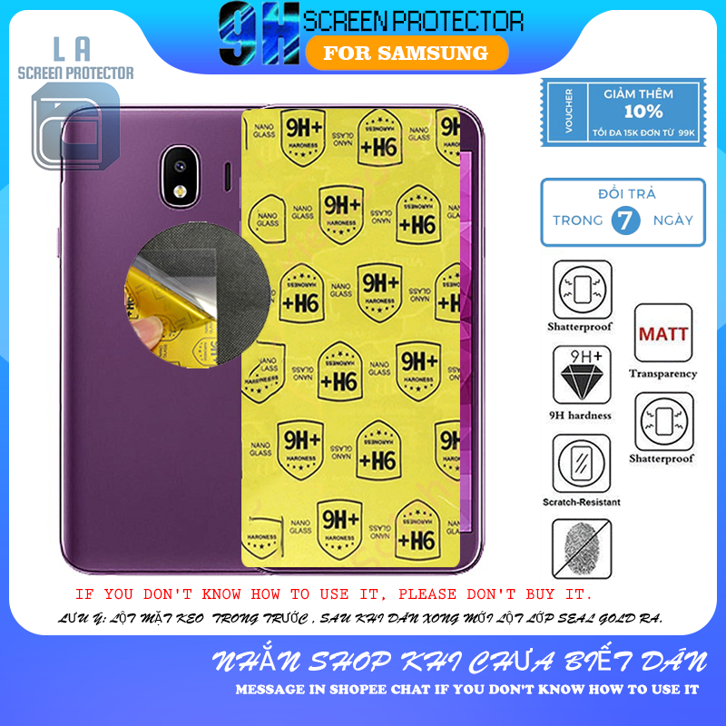 Dán màn hình samsung Galaxy J2 2017/J2 PRO 2018/J3 2018/J4/J5 2017, Nano dẻo 9H+